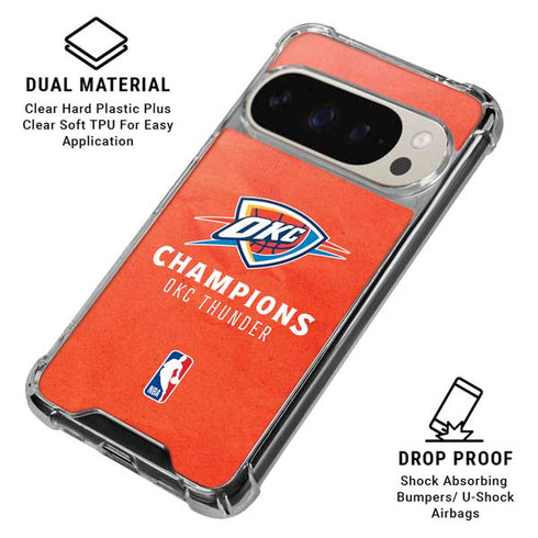 2025 NBA Champions Oklahoma City Thunder Google Pixel 9/9 Pro Clear Case